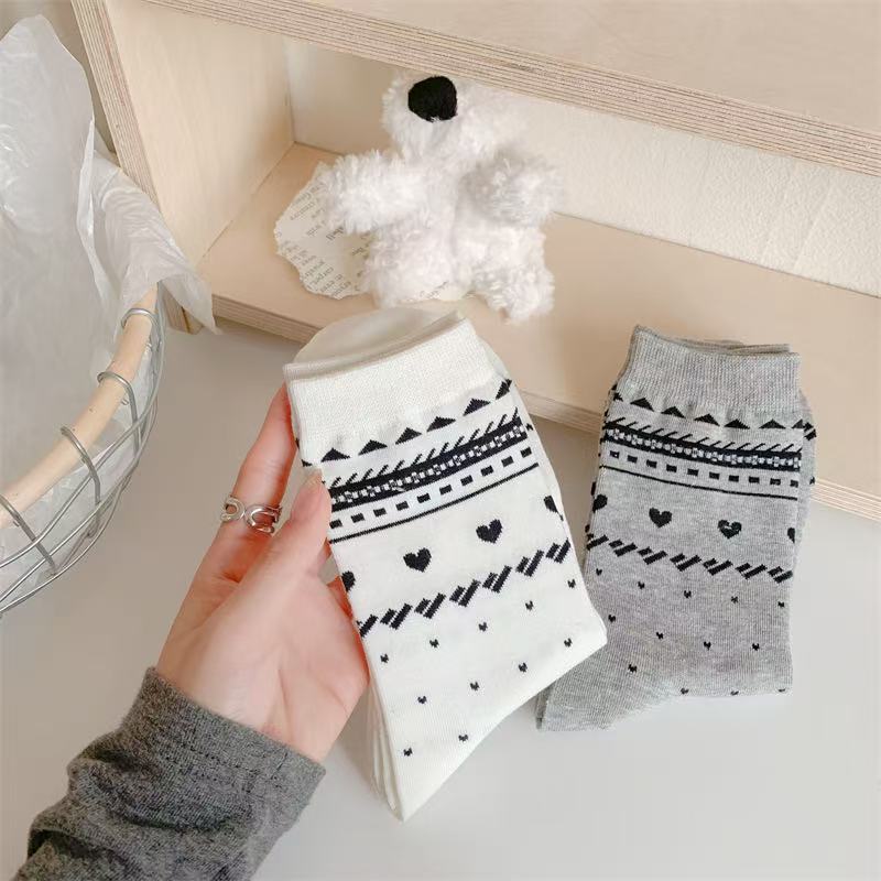 Sets of 6 Pairs Women and Girls Cute Trendy Ankle Socks