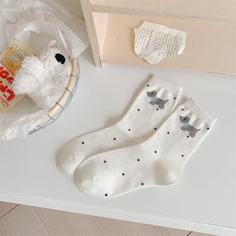 Sets of 6 Pairs Women and Girls Cute Trendy Ankle Socks
