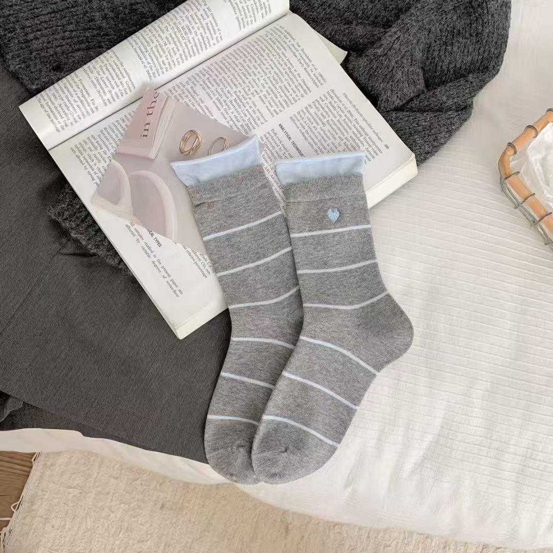 Set of 5 Pairs Women and Girls Cute and Trendy Ribbon Bow Soft Breathable Casual Comfortable Ankle Socks