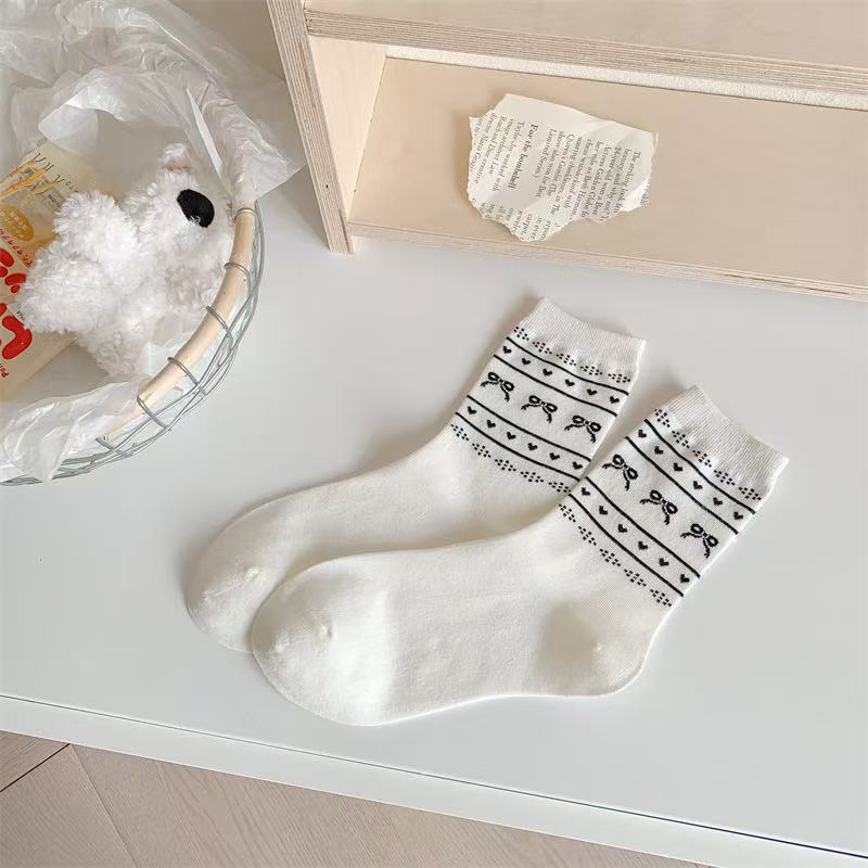 Sets of 6 Pairs Women and Girls Cute Trendy Ankle Socks